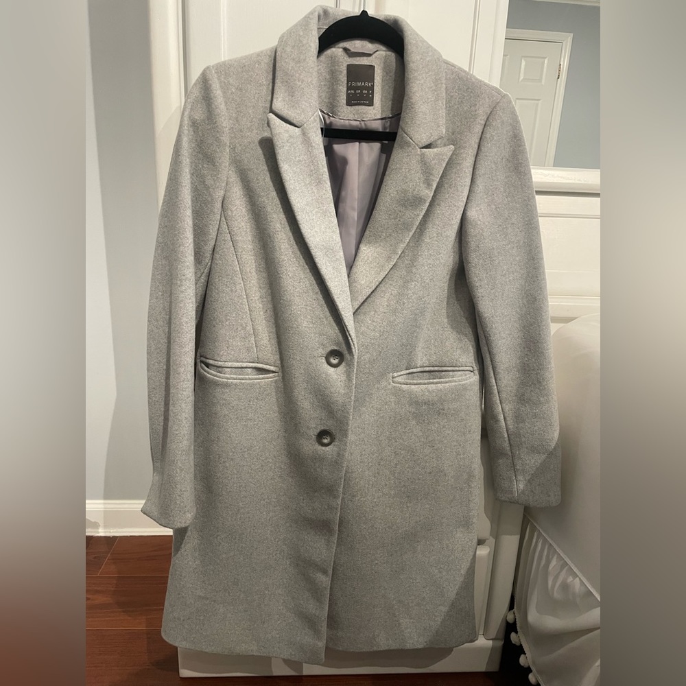 Grey pea coat